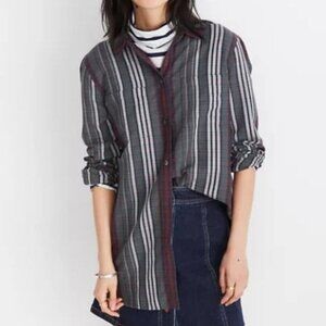Madewell Classic Ex-Boyfriend Shirt in Rockvale Plaid Size Medium